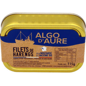 Fillets of herring with organic wholegrain mustard
