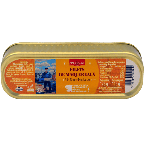 Filetes de caballa con salsa de mostaza