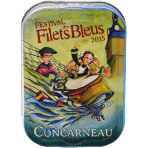 Tin of sardines with olive oil Jean Burel Marin de Concarneau JB OCEANE festival des filets bleus 2015