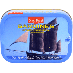 Lata de sardinas en aceite de oliva Jean Burel Marin de Concarneau JB OCEANE bateau