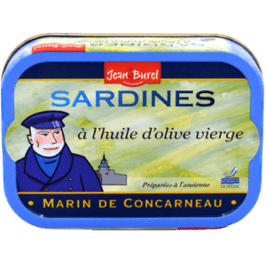 Can of sardines in olive oil-Jean-Burel-Marin-de-Concarneau-JB-OCEANE-4