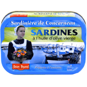 Tin of sardines in olive oil Jean Burel Marin de Concarneau JB OCEANE 5