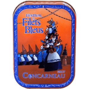 Sardinenbüchse mit'Olivenöl Jean Burel Marin de Concarneau JB OCEANE Festival der blauen Netze 2017