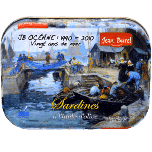 Tin of sardines in olive oil Jean Burel Marin de Concarneau JB OCEANE 3