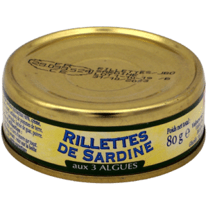 sardine rillettes with 3 seaweeds 80g jean burel