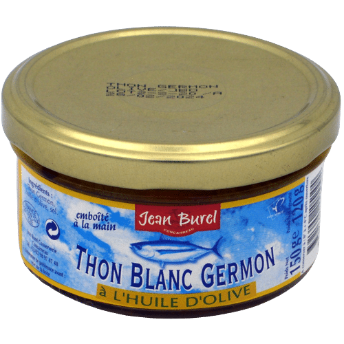 thon blanc germon a lhuile dolive 150g jean burel