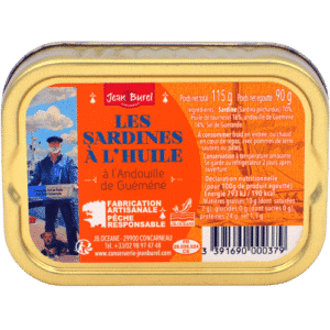 Sardinas con andouille guéméné jean burel concarneau