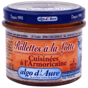 Rillettes de lottes armoricaine bio algo d'Aure