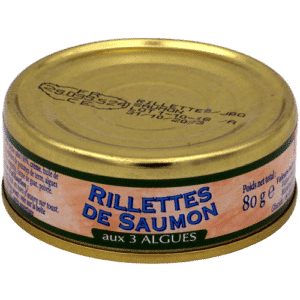 Rillettes di salmone artigianale con alghe jean burel concarneau