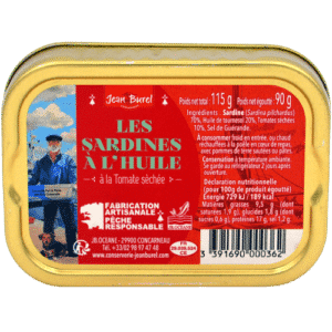 Sardines dried tomatoes marin de concarneau