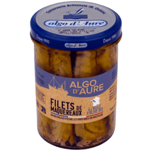 filetes de caballa con aceite de oliva ecológico