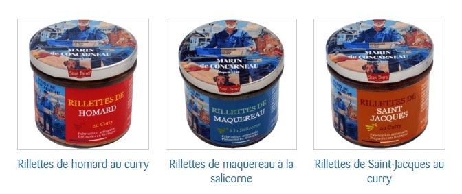 Rillettes jb oceane jean burel marin de Concarneau