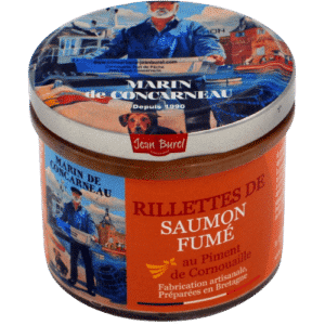 Rillettes de saumon fumé produits de la mer Jean Burel Marin de Concarneau JB OCEANE
