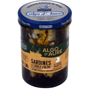Sardine con olio d'oliva e alga wakame biologica