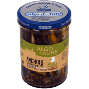 Anchoas en aceite de oliva y hierbas provenzales ecológicas