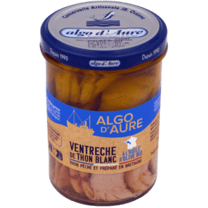 White tuna belly with organic olive oil